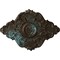 Ekena Millwork Piedmont Ceiling Medallion, Hand-Painted Bronze Blue Patina, 37"W x 26"H x 1 3/8"P CM37X26PEBBS - alternate 1